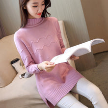 Load image into Gallery viewer, Turtleneck long sleeve warm sweater
