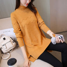 Load image into Gallery viewer, Turtleneck long sleeve warm sweater