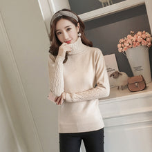 Load image into Gallery viewer, Long sleeve turtleneck sweater