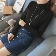 Load image into Gallery viewer, Long sleeve turtleneck sweater