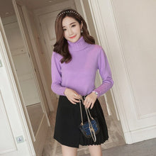 Load image into Gallery viewer, Long sleeve turtleneck sweater
