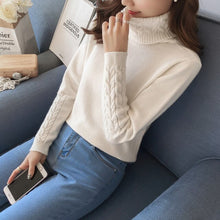 Load image into Gallery viewer, Long sleeve turtleneck sweater