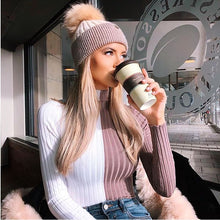 Load image into Gallery viewer, Winter casual slim knitted crochet sweater