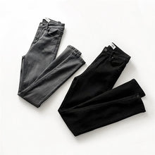 Load image into Gallery viewer, High waist elastic skinny pencil jeans