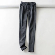 Load image into Gallery viewer, High waist elastic skinny pencil jeans