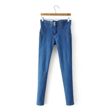 Load image into Gallery viewer, Mid waist vintage skinny jeans