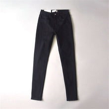 Load image into Gallery viewer, Vintage high waist elastic skinny pencil jeans pants