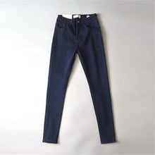 Load image into Gallery viewer, Vintage high waist elastic skinny pencil jeans pants