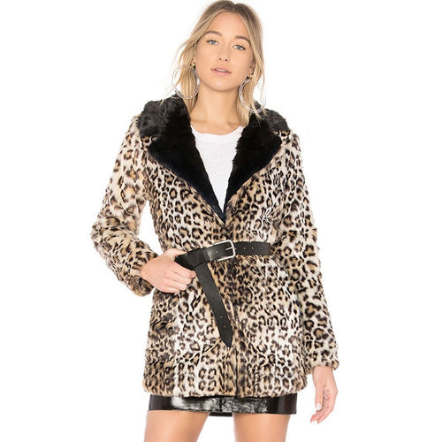 Trendy Women's Faux Fur Jacket Cardigan